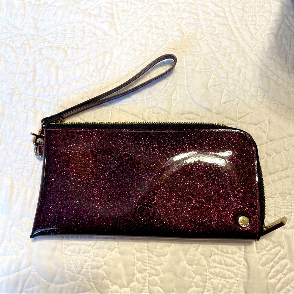 Glitter Zip Around Wallet